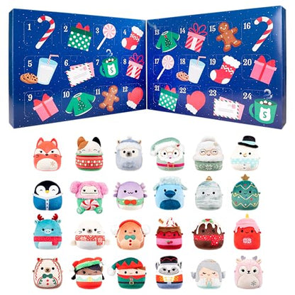 Squishmallows Original 24-Day Micromallows Holiday Plush Advent Calendar
