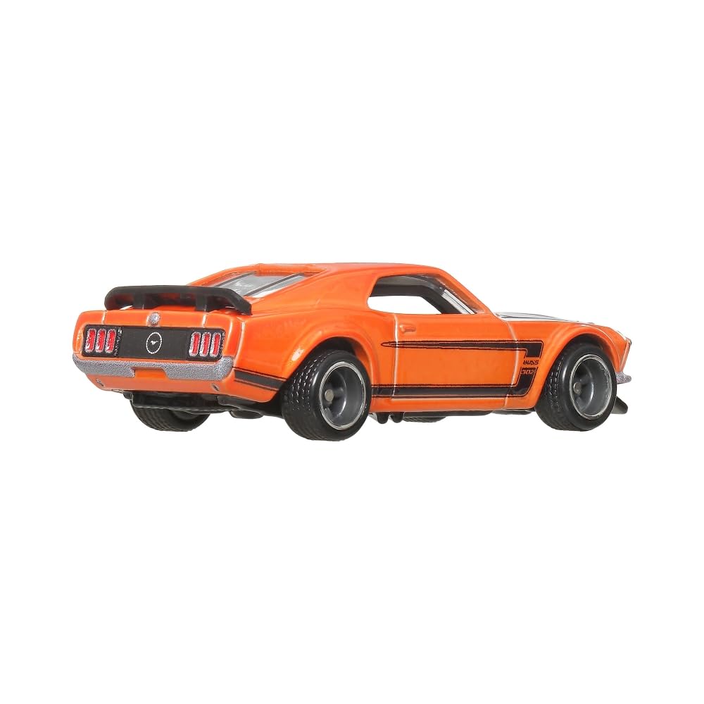 Hot Wheels JBL20 Boulevard '69 Ford Mustang Boss 302 Vehicle Toy Minicar 3 Years Old Orange
