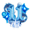 Balloons, 12 pcs Foil Balloons 11 Year Old for 11th Birthday Party Supplies Decoration? Confetti Balloon Party Balloons Birthday Party Supplies 11