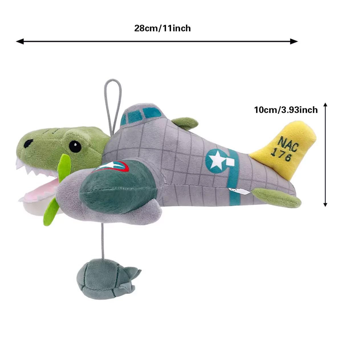 AYGITAL AI-Crafted,Animals Plush Italian Brainrot,Stuffed Animals Evolution Plush Pillow Toy for Room Decor for Game Fans (11inch Bombardiro