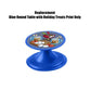 Replacement Part for Fisher-Price Little People Playset - HMK85 ~ Blue Round Table with Holiday Treats Print ~ Inspired by Barbie Doll ~ Works Great