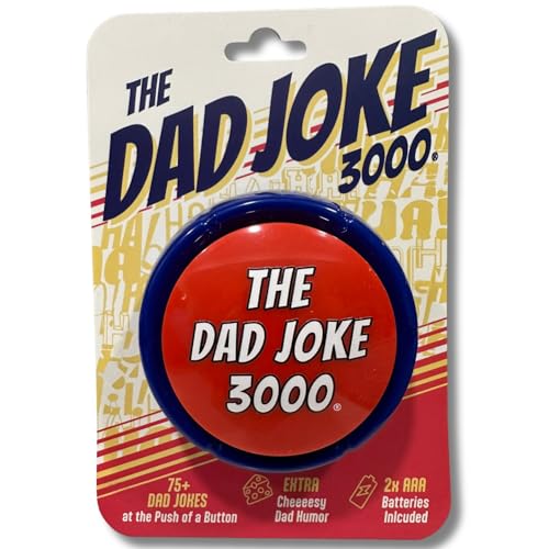 Gifts for Dad and Fathers - Features 75+ Extra Funny Dad Jokes at The Push of a Button - Dad Gifts from Daughter, Dad Birthday Gift, White Elephant