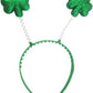 Funiverse Bulk 20-Pack Shamrock Head Boppers - St. Patrick’s Day Party Hats Fighting Irish Clover Accessories for Adults Parades Events