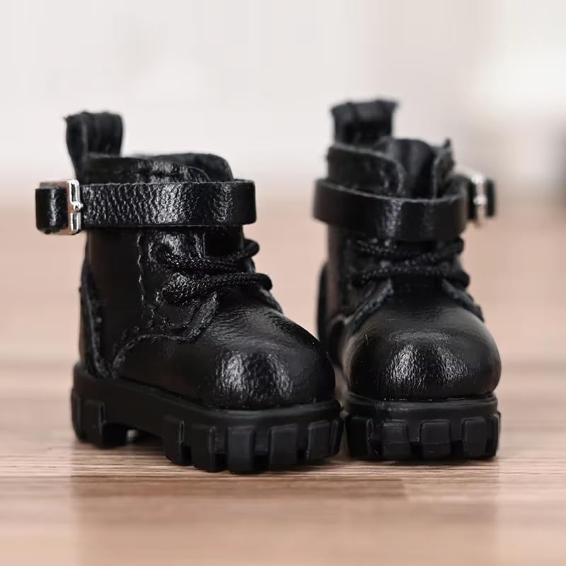 XiDonDon Casual Shoes for Ob11 DDF Body9 1/12 BJD GSC Doll Accessories Bjd Dolls Toy Shoes (Black)