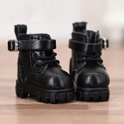 XiDonDon Casual Shoes for Ob11 DDF Body9 1/12 BJD GSC Doll Accessories Bjd Dolls Toy Shoes (Black)