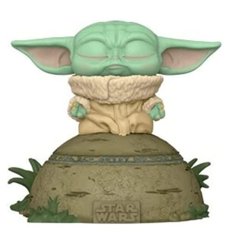 Funko Pop! Deluxe: Mandalorian - The Child (Grogu) Using The Force (Lights and Sounds) Collectible Vinyl Bobblehead