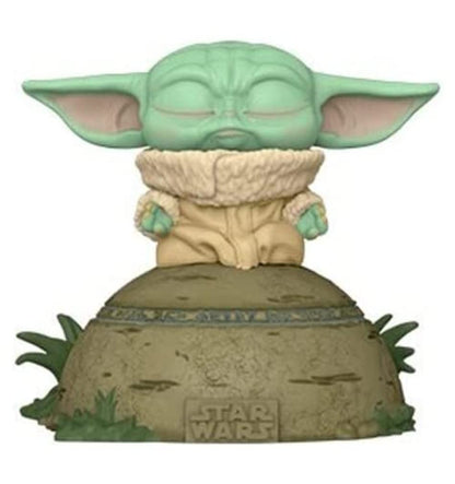 Funko Pop! Deluxe: Mandalorian - The Child (Grogu) Using The Force (Lights and Sounds) Collectible Vinyl Bobblehead