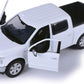 Motormax 2019 Ford F-150 Lariat Crew Cab Pickup Truck with a Car Hauler, Truck & Tow Trailer Combo - 1/27 Scale Diecast Model, White, All Star Toys