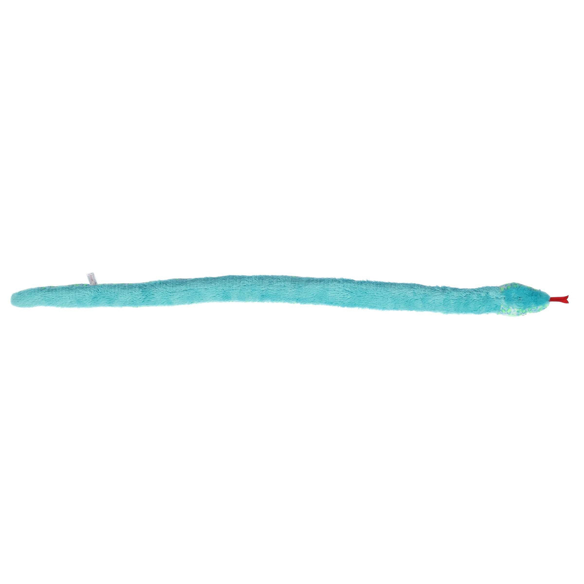 Aurora Snake 53" Aqua Multi Print Playful Stuffed Animal