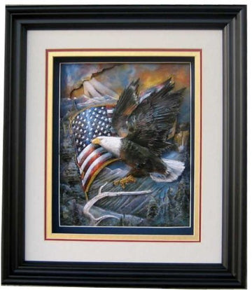 American Pride - Eagle and Flag - Paper Tole 3D Decoupage Craft Kit Size 8x10 inches 18988 (The Additional Pictures Show Examples of This Craft Kit