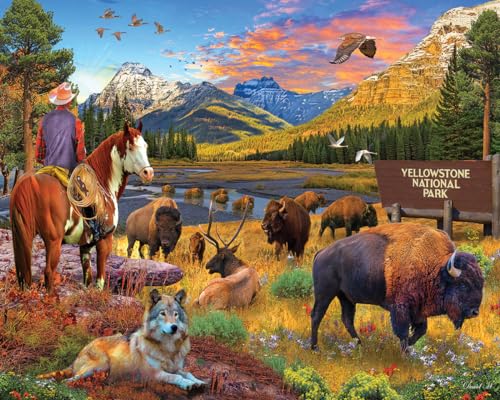 White Mountain 1000 Piece Jigsaw Puzzle National Park, Yellowstone