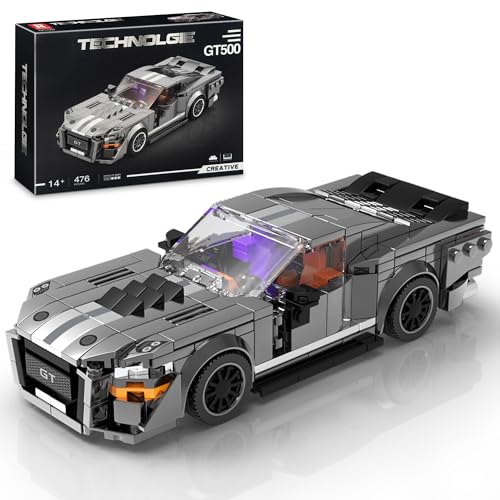 HIGH GODO Super Sports Car Building Set, Racing Car Building Kits for Adults and Teens 14+,Collectible Model Cars Construction Blocks Toys Gifts (476