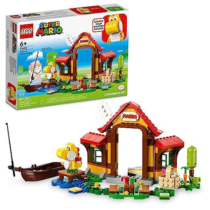 LEGO Super Mario Picnic at Mario’s House Expansion Set 71422, Collectible Playset with Yellow Yoshi Figure, Buildable Game Toy to Expand on Starter