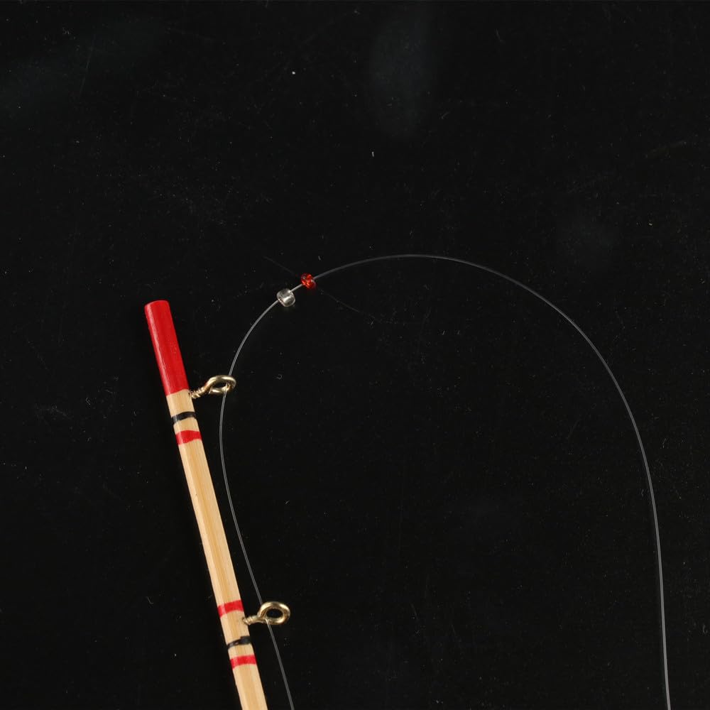 1/12 Miniature Fishing Pole and Nets Dollhouse Decoration Accessories Mini Fishing Rod Mini Fishing Net Miniature Garden Beach Pond Accessories