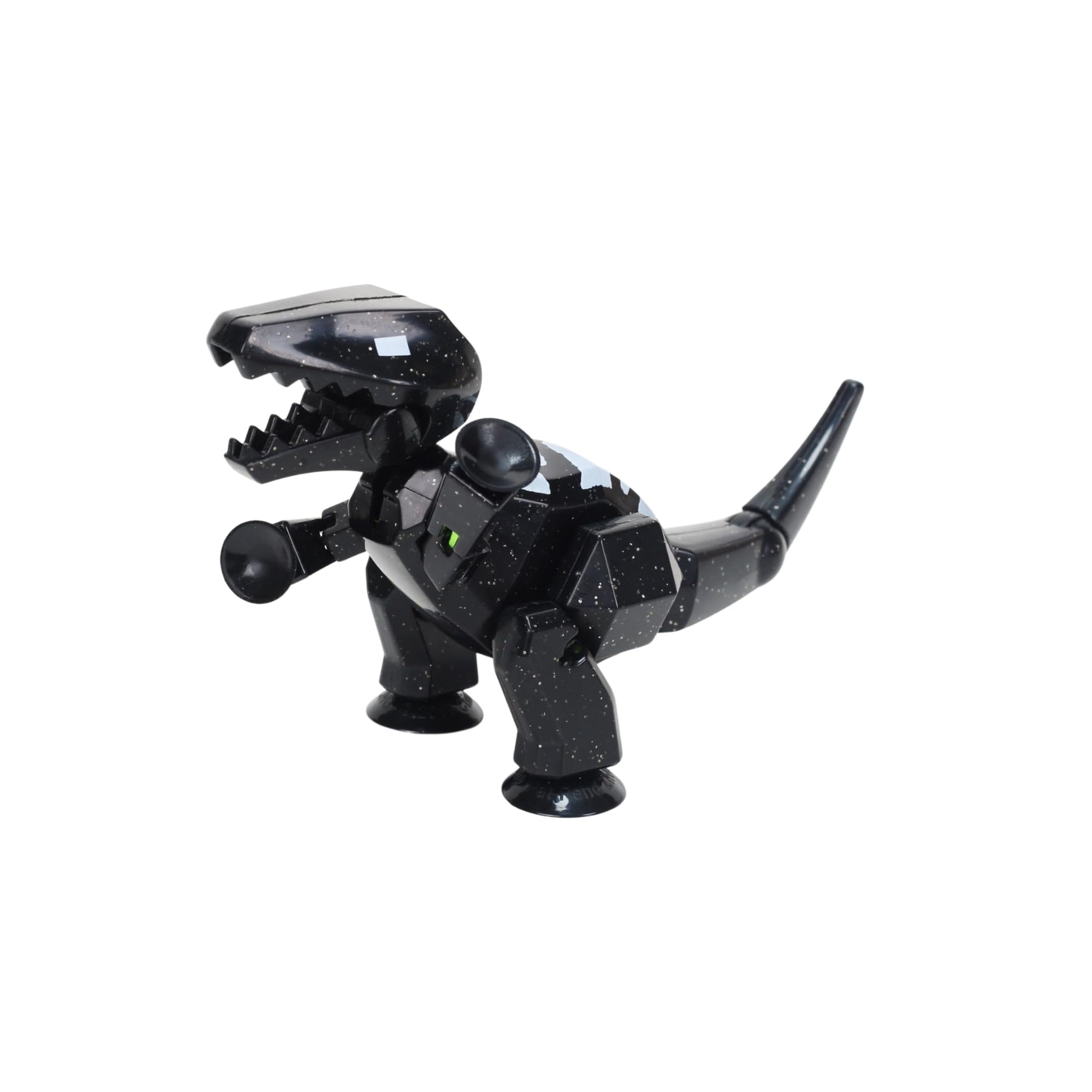 Zing Stikbot MEGA Dino Space Black T-REX - 6" Poseable Dinosaur Figure with Suction Cups, Stop Motion Animation Toy for Kids Ages 4+