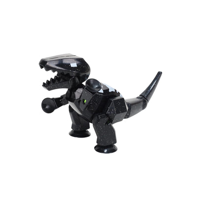 Zing Stikbot MEGA Dino Space Black T-REX - 6" Poseable Dinosaur Figure with Suction Cups, Stop Motion Animation Toy for Kids Ages 4+