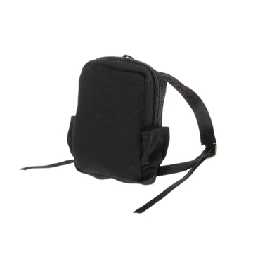 1:12 Action Figure Bag,Doll Accessories,Miniature Model/Scene Decoration Dress up,Mini Backpack for 6 inch Action Figure. (Black Backpack)