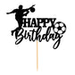 Soccer Happy Birthday Cake Topper-Happy Birthday Cake Decoration-Soccer Themed Birthday Party Cake Decoration