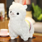 XIYUAN 13.8inch White Alpaca Plush Hug Pillow Toy Alpaca Doll Toys Llama Plushie Stuffed Animal Llamacorn Plushie Doll Toy Soft Fluffy Cushion
