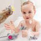 Bath Toys for Toddlers Infants 6 Months+, Floating Bathtub Elephant Toys Squeak Rubber Animal 4 Piece Set, Pool Beach Party Gift for Kids Boys Girls