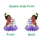 8Pcs Princess Frog Table Centerpieces Birthday Party Supplies Double Side Table Decorations for Tiana Party Decorations