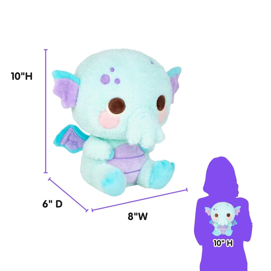 PlushGoals Lulu the Curious Cthulhu - Cute Kawaii Cryptid Plush, 10 in