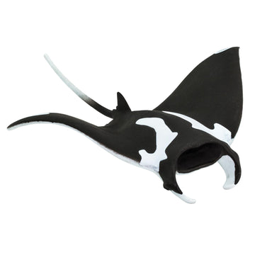 Safari Ltd. Manta Ray Figurine - Hand-Painted, Realistic 5.75" Sea Life Model Figure- Educational Toy for Boys, Girls & Kids Ages 3+