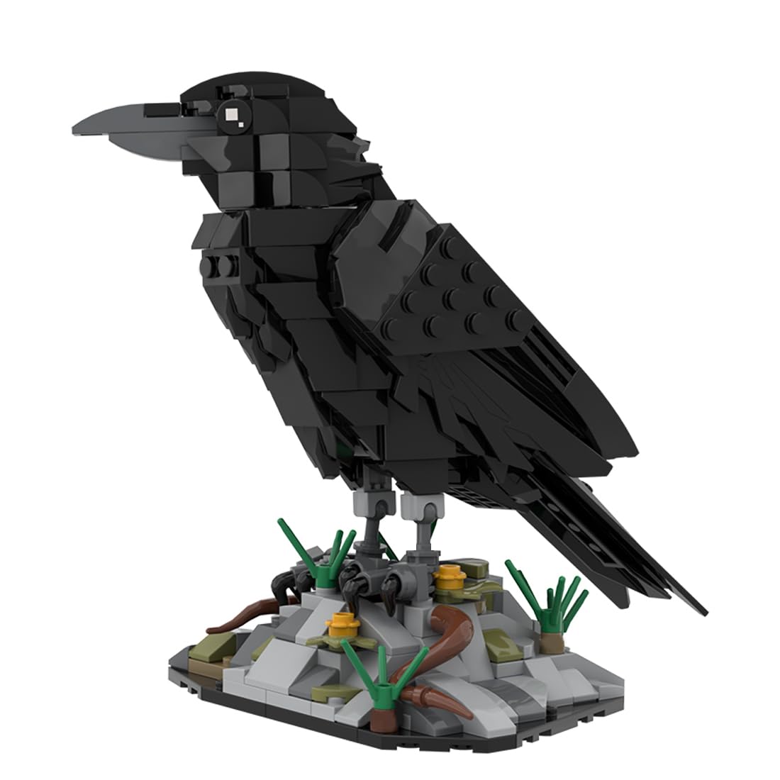 Aetheria Raven Bird Animal Building Set 357 Pieces Animals Bird Bricks Home Office Decor Art Ornament, Creative Construction Collectors & Enthusiasts
