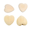 Arakierst 50pcs Natural Wooden Heart Teether 25mm Unfinished Wood Hearts with Holes Eco-Friendly Wooden Handing Materials DIY Crafts Beading
