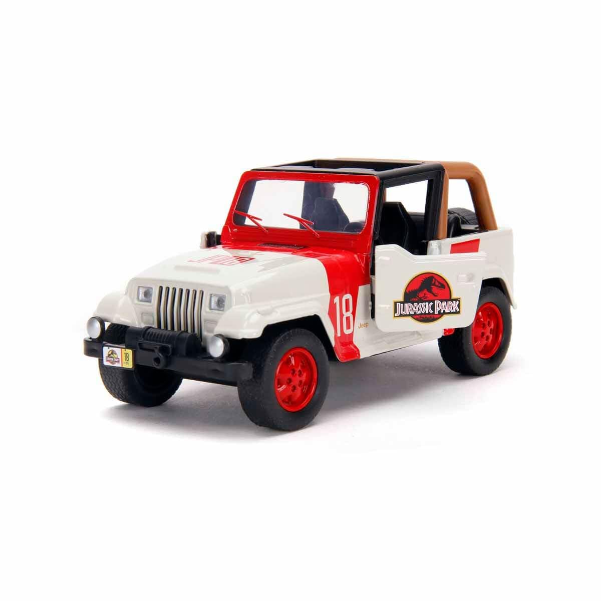 Jada Toys Jurassic World 1:32 Jeep Wrangler Die-cast Car, Toys for Kids and Adults