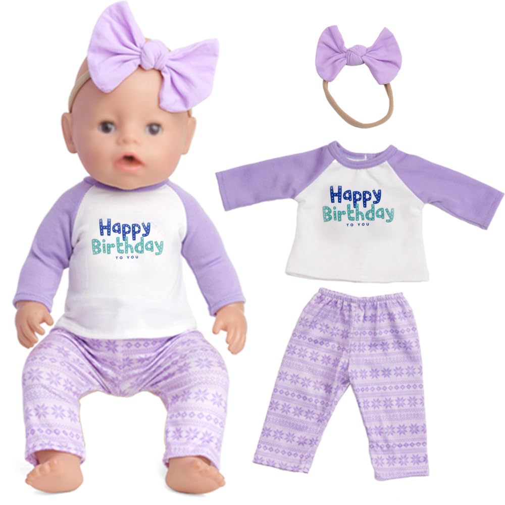 Sweet Dolly New Born Baby Doll Clothes, Coat, Pajamas, Bodysuits Outfits for 14 Inches to 18 Inches Dolls, 15 Inch Baby Dolls, 10 PCs in Total Clothes