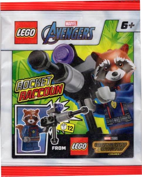 LEGO Marvel Superheroes: Rocket Raccoon Minifigure with Blaster