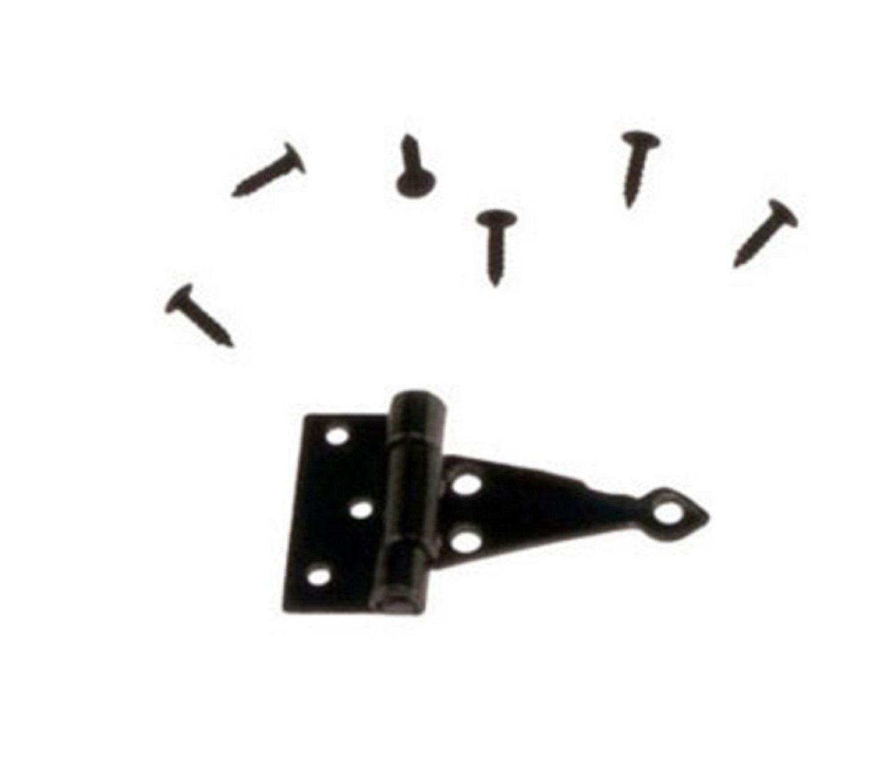 Melody Jane Dollhouse 4 Silver Black T Hinges Miniature DIY Fixtures & Fittings Hardware