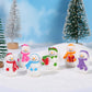 Kayzyue Miniature Christmas Ornaments Figurines Mini Resin Fairy Ornaments Kit for DIY Crafts Dollhouse Home Decor Snow Globe (15 Pcs Miniature)
