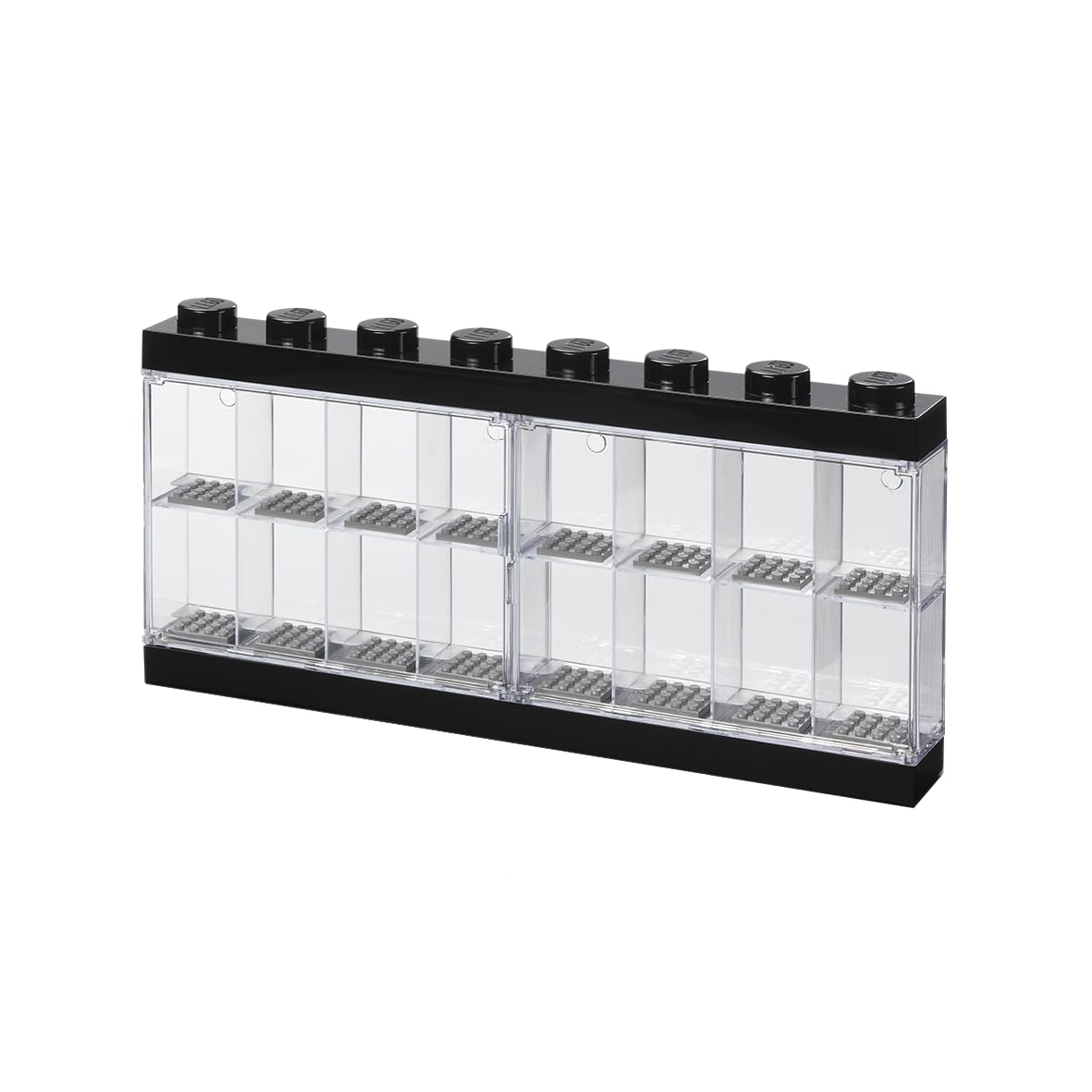LEGO Minifigure Display Case 16 Black Space for 16 Minifigures