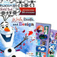 Disney Frozen and Frozen 2 Coloring and Stickers Activity Books Set