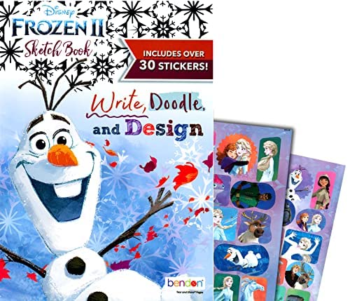 Disney Frozen and Frozen 2 Coloring and Stickers Activity Books Set