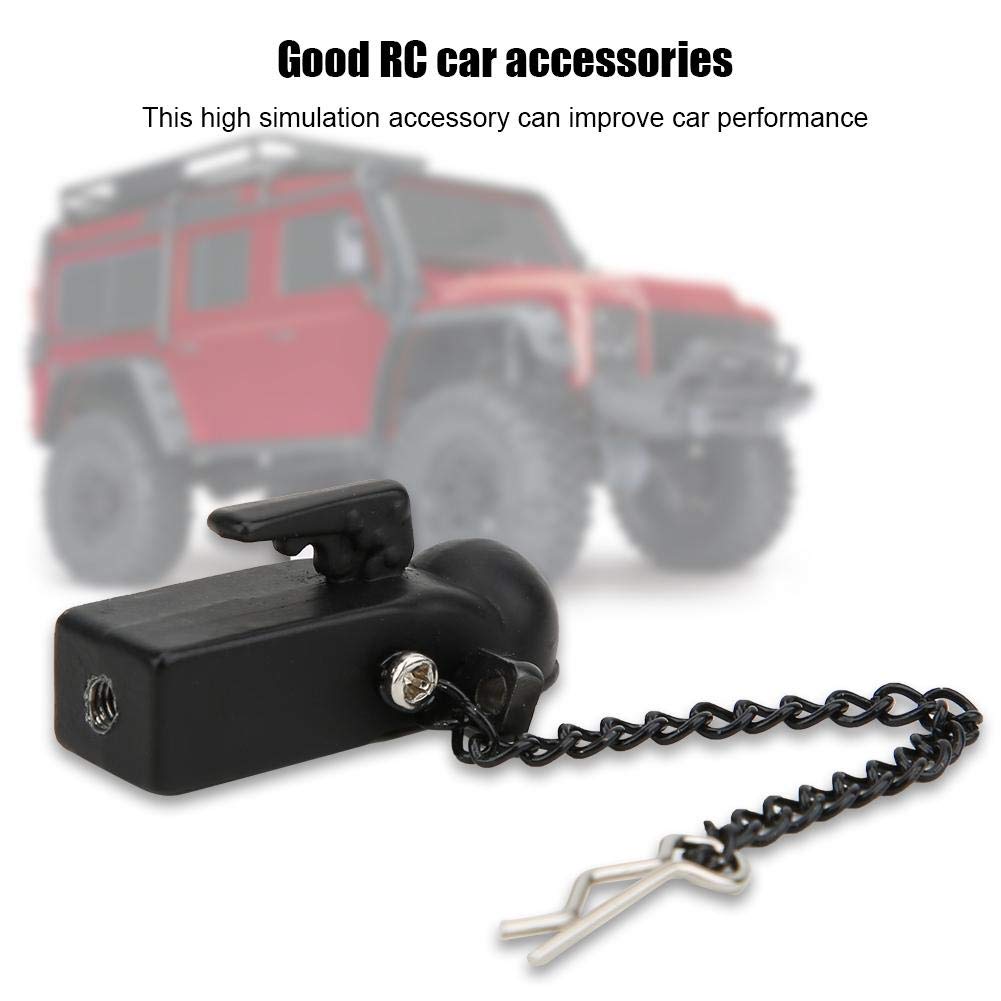 Drfeify Climbing car Trailer Attachment kit Compatible with 1/10 Scale 90046 90047 Cars(Black)