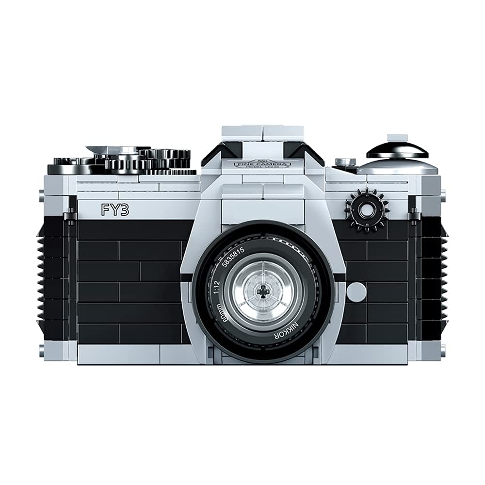 NC Uvini Building Blocks Camera, DIY STEM Toys, Building Construction Brick Set Best Gift for Adult, Teens, Collectible Model Digital Camera to Build