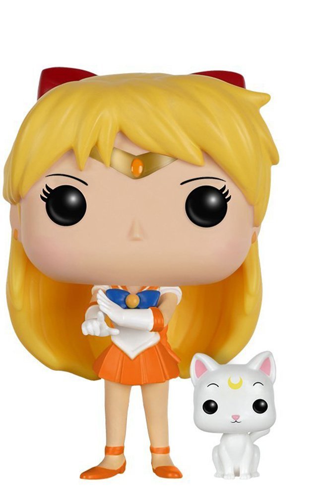 Funko POP Anime: Sailor Moon - Sailor Venus with Artemis Action Figure