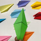 100Pcs Premade Rainbow Origami Paper Airplane Folded Origami Planes for Kids Party Supplies Plane Theme Birthday Baby Shower Party Table Centerpiece