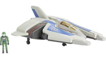 Mattel Disney and Pixar Lightyear Hyperspeed Series Mini Action Figure & Toy Vehicle Set, Buzz Lightyear & XL-07 Spaceship, 5.6-inch Vehicle