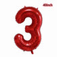 Firefighter Party Decorations Balloons,Fire Truck Balloons Number 3 Red? Fire Truck 3rd Birthday Party Supplies Balloons ?Large Foil Fire Truck