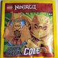 LEGO Ninjago Crystalized Golden Dragon Combo Set: Cole Jay Zane and Kai Minifigures with Weapons, Blue