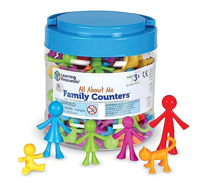 Learning Resources All About Me Family Counters - Toddler Sensory Toys, Preschool Activities, Classroom Must Haves, Math Manipulatives, Social