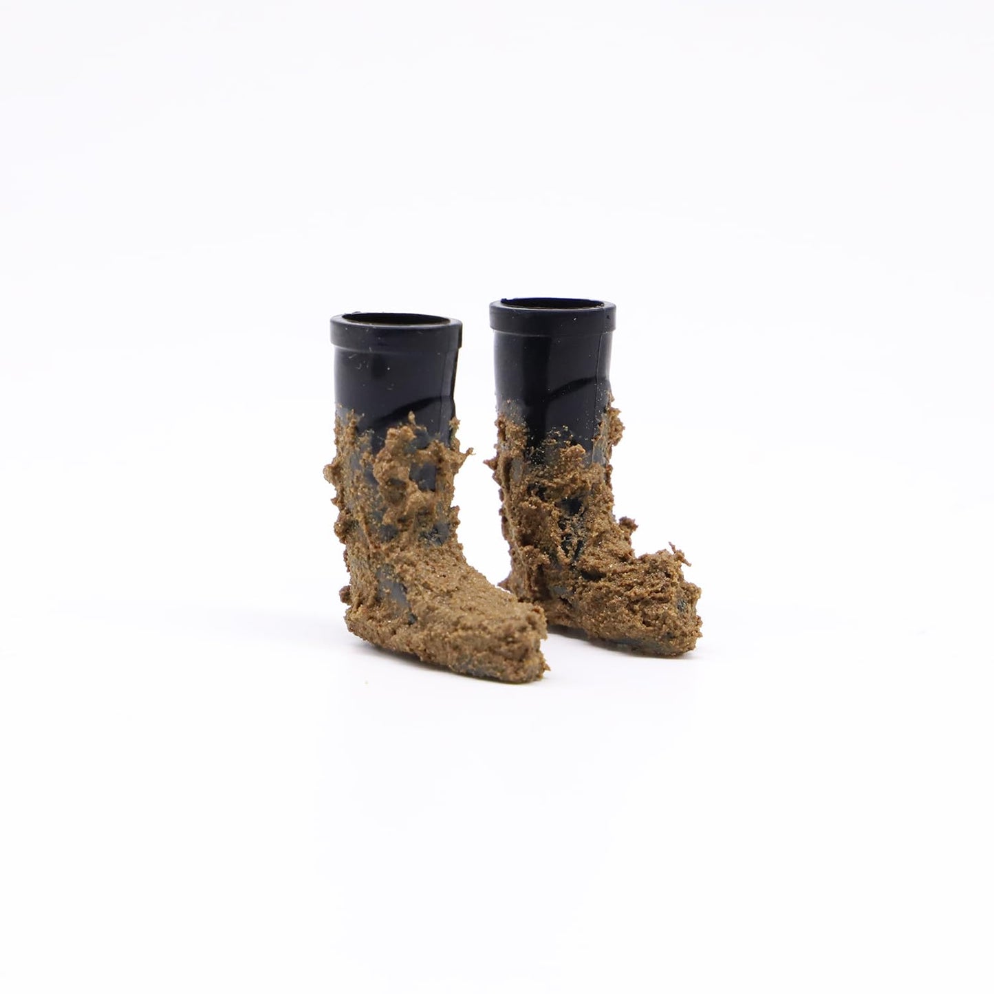 Miniature Wellington Boots, Miniature Rain Boots, Muddy Wellies, Dollhouse Shoes, Mini Boot, for Dollhouse Fairy Garden Mini House Decoration (1 Pair)