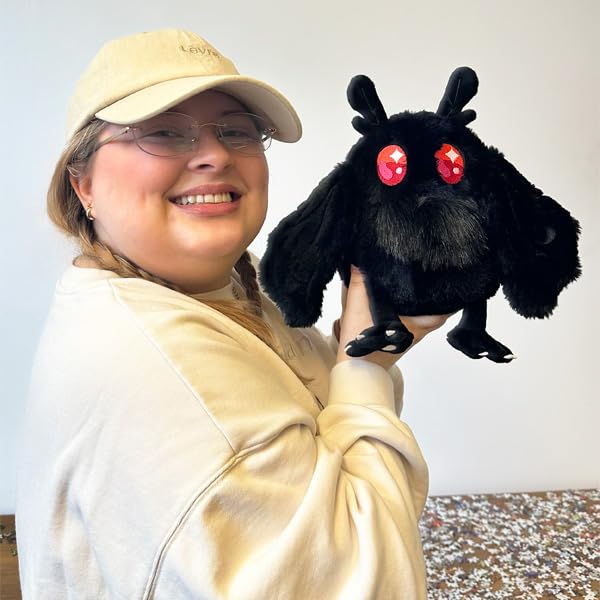 Squishable - Mini Baby Mothman - Mothman Collection - 9 in - Soft Toy Collectible Stuffed Animal - Wing Magnets