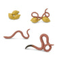Safari Ltd. Life Cycle of a Worm Set - Miniature Educational Figurines - Realistic and Detailed Toy Collection for Boys, Girls & Kids Age 4+