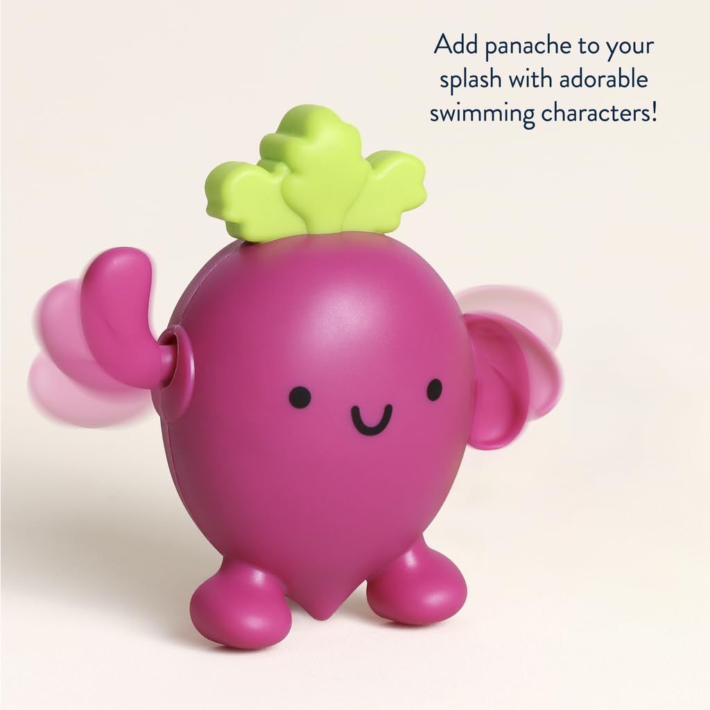 Itzy Ritzy Wind-Up Swimming Bath Toys - Set of 2 Wind-Up Floating Bath Toys - Water Playtime Set for Tub or Pool, Designed for Ages 6 Months and Up