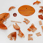 CHH 6140 4.5 Inch Wooden Baseball and Glove 3D Puzzle, Dark Wood Finish